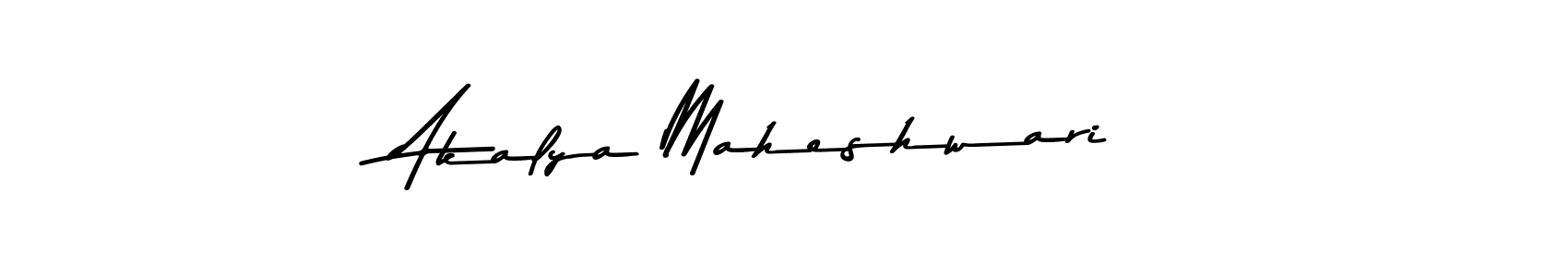 Similarly Asem Kandis PERSONAL USE is the best handwritten signature design. Signature creator online .You can use it as an online autograph creator for name Akalya Maheshwari. Akalya Maheshwari signature style 9 images and pictures png