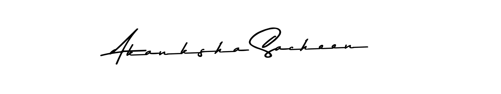 The best way (Asem Kandis PERSONAL USE) to make a short signature is to pick only two or three words in your name. The name Akanksha Sacheen include a total of six letters. For converting this name. Akanksha Sacheen signature style 9 images and pictures png
