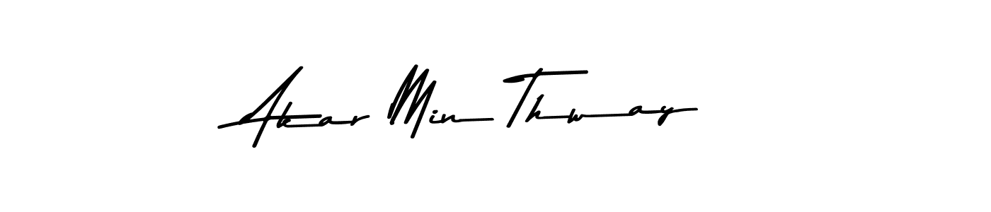 Make a beautiful signature design for name Akar Min Thway. Use this online signature maker to create a handwritten signature for free. Akar Min Thway signature style 9 images and pictures png