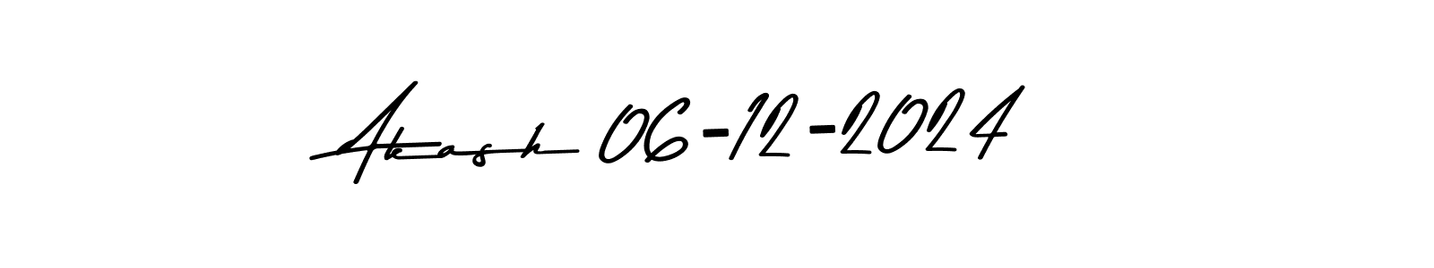 Akash 06-12-2024 stylish signature style. Best Handwritten Sign (Asem Kandis PERSONAL USE) for my name. Handwritten Signature Collection Ideas for my name Akash 06-12-2024. Akash 06-12-2024 signature style 9 images and pictures png