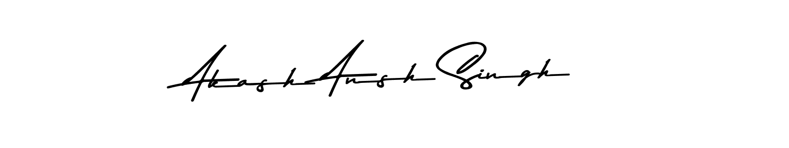 The best way (Asem Kandis PERSONAL USE) to make a short signature is to pick only two or three words in your name. The name Akash Ansh Singh include a total of six letters. For converting this name. Akash Ansh Singh signature style 9 images and pictures png