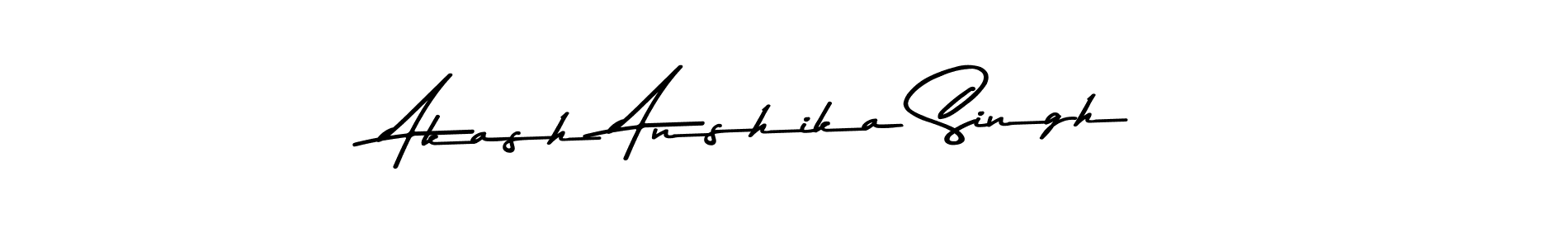 Make a beautiful signature design for name Akash Anshika Singh. With this signature (Asem Kandis PERSONAL USE) style, you can create a handwritten signature for free. Akash Anshika Singh signature style 9 images and pictures png