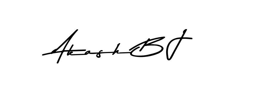 How to make Akash B J signature? Asem Kandis PERSONAL USE is a professional autograph style. Create handwritten signature for Akash B J name. Akash B J signature style 9 images and pictures png