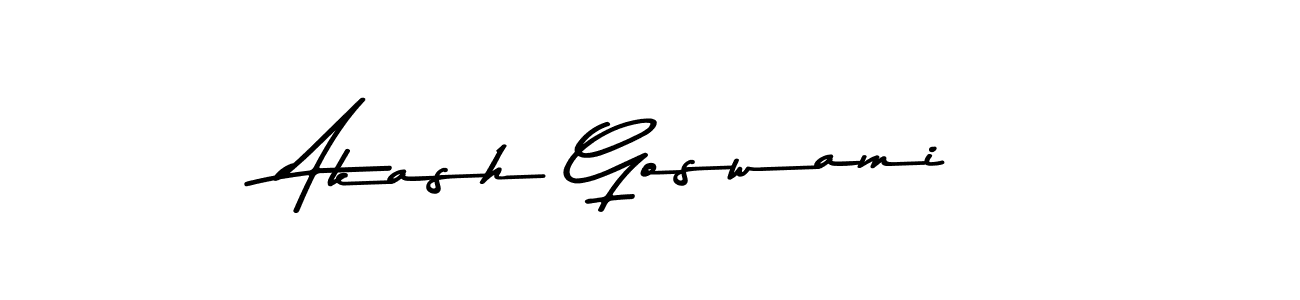 Akash Goswami stylish signature style. Best Handwritten Sign (Asem Kandis PERSONAL USE) for my name. Handwritten Signature Collection Ideas for my name Akash Goswami. Akash Goswami signature style 9 images and pictures png