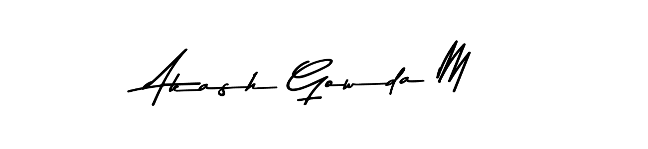 How to Draw Akash Gowda M signature style? Asem Kandis PERSONAL USE is a latest design signature styles for name Akash Gowda M. Akash Gowda M signature style 9 images and pictures png