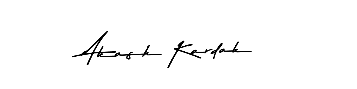 Use a signature maker to create a handwritten signature online. With this signature software, you can design (Asem Kandis PERSONAL USE) your own signature for name Akash Kardak. Akash Kardak signature style 9 images and pictures png