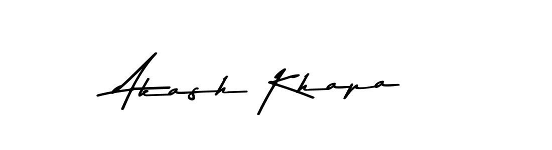 Akash Khapa stylish signature style. Best Handwritten Sign (Asem Kandis PERSONAL USE) for my name. Handwritten Signature Collection Ideas for my name Akash Khapa. Akash Khapa signature style 9 images and pictures png