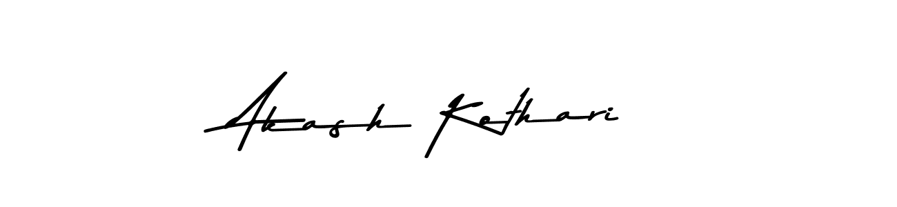 Design your own signature with our free online signature maker. With this signature software, you can create a handwritten (Asem Kandis PERSONAL USE) signature for name Akash Kothari. Akash Kothari signature style 9 images and pictures png