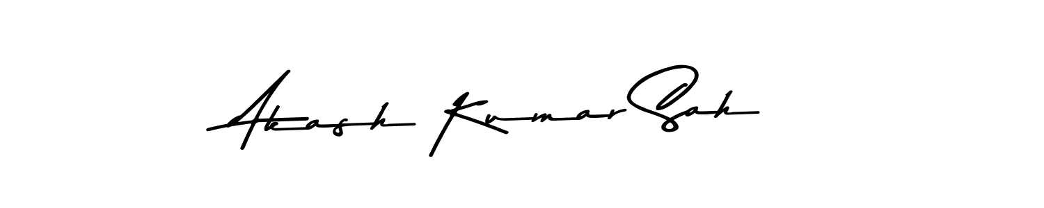 Use a signature maker to create a handwritten signature online. With this signature software, you can design (Asem Kandis PERSONAL USE) your own signature for name Akash Kumar Sah. Akash Kumar Sah signature style 9 images and pictures png