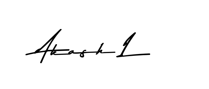 How to make Akash L signature? Asem Kandis PERSONAL USE is a professional autograph style. Create handwritten signature for Akash L name. Akash L signature style 9 images and pictures png