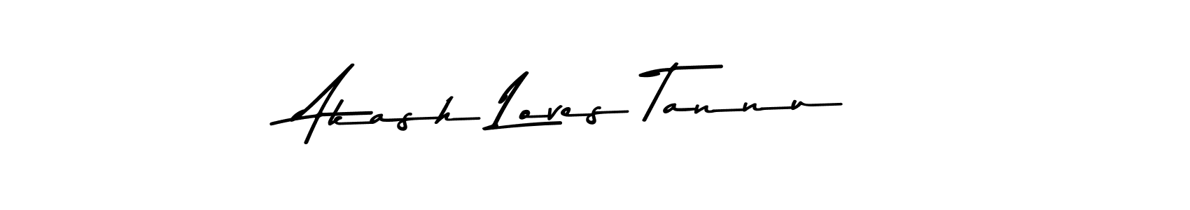 Make a beautiful signature design for name Akash Loves Tannu. With this signature (Asem Kandis PERSONAL USE) style, you can create a handwritten signature for free. Akash Loves Tannu signature style 9 images and pictures png