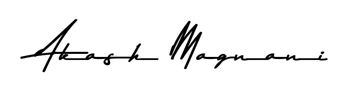 You should practise on your own different ways (Asem Kandis PERSONAL USE) to write your name (Akash Magnani) in signature. Don't let someone else do it for you. Akash Magnani signature style 9 images and pictures png