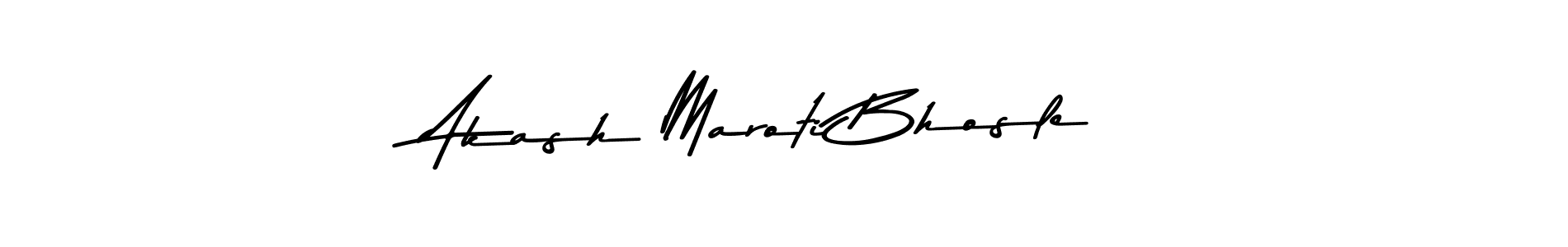 How to make Akash Maroti Bhosle name signature. Use Asem Kandis PERSONAL USE style for creating short signs online. This is the latest handwritten sign. Akash Maroti Bhosle signature style 9 images and pictures png