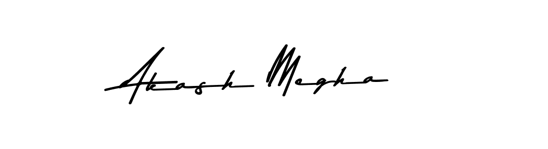 Use a signature maker to create a handwritten signature online. With this signature software, you can design (Asem Kandis PERSONAL USE) your own signature for name Akash Megha. Akash Megha signature style 9 images and pictures png