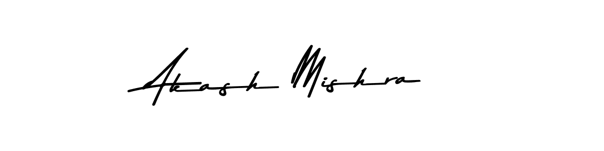 How to make Akash Mishra name signature. Use Asem Kandis PERSONAL USE style for creating short signs online. This is the latest handwritten sign. Akash Mishra signature style 9 images and pictures png