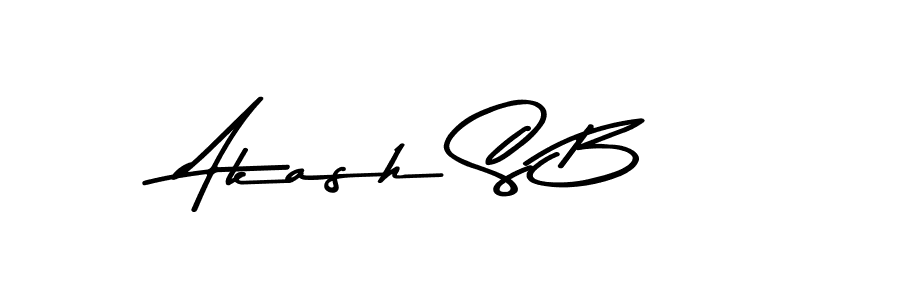 Design your own signature with our free online signature maker. With this signature software, you can create a handwritten (Asem Kandis PERSONAL USE) signature for name Akash S B. Akash S B signature style 9 images and pictures png