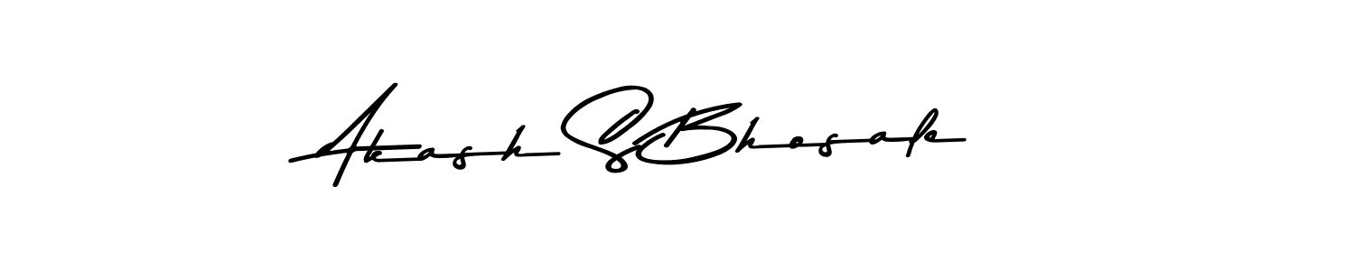 Design your own signature with our free online signature maker. With this signature software, you can create a handwritten (Asem Kandis PERSONAL USE) signature for name Akash S Bhosale. Akash S Bhosale signature style 9 images and pictures png