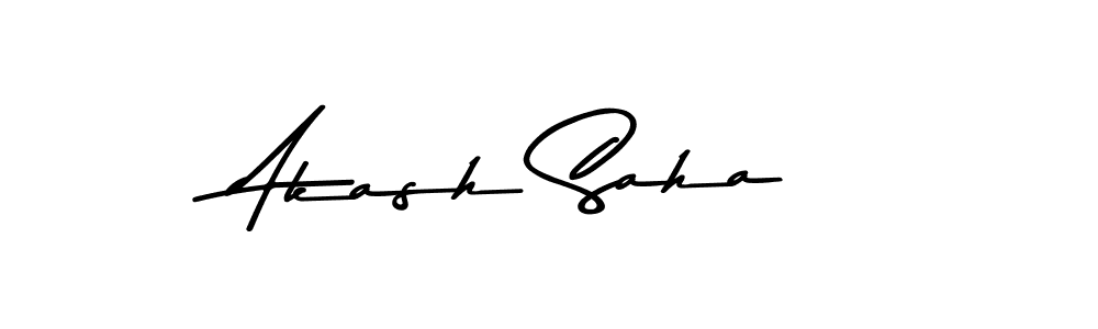 Create a beautiful signature design for name Akash Saha. With this signature (Asem Kandis PERSONAL USE) fonts, you can make a handwritten signature for free. Akash Saha signature style 9 images and pictures png