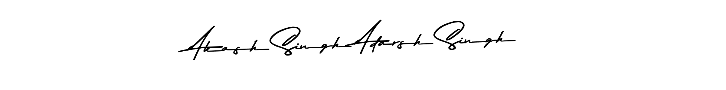 Design your own signature with our free online signature maker. With this signature software, you can create a handwritten (Asem Kandis PERSONAL USE) signature for name Akash Singh Adarsh Singh. Akash Singh Adarsh Singh signature style 9 images and pictures png