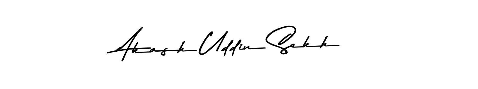 if you are searching for the best signature style for your name Akash Uddin Sekh. so please give up your signature search. here we have designed multiple signature styles  using Asem Kandis PERSONAL USE. Akash Uddin Sekh signature style 9 images and pictures png