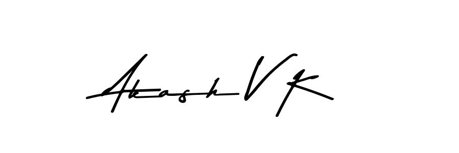 Also we have Akash V K name is the best signature style. Create professional handwritten signature collection using Asem Kandis PERSONAL USE autograph style. Akash V K signature style 9 images and pictures png