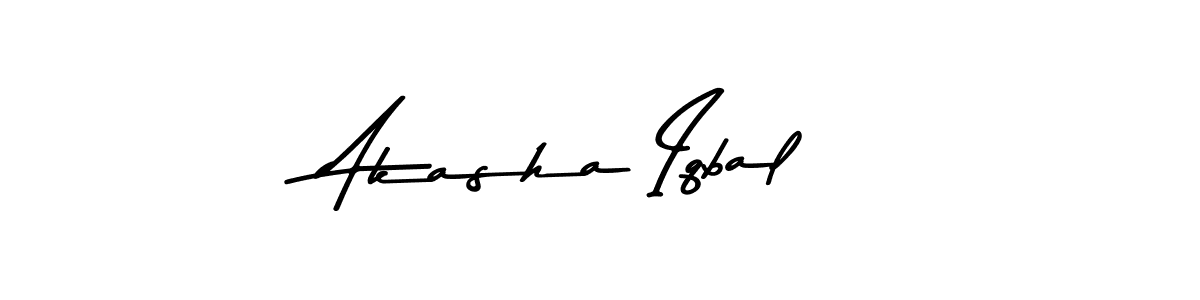 Make a beautiful signature design for name Akasha Iqbal. Use this online signature maker to create a handwritten signature for free. Akasha Iqbal signature style 9 images and pictures png