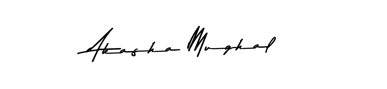 Use a signature maker to create a handwritten signature online. With this signature software, you can design (Asem Kandis PERSONAL USE) your own signature for name Akasha Mughal. Akasha Mughal signature style 9 images and pictures png