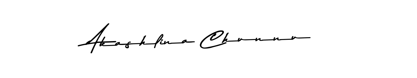 Use a signature maker to create a handwritten signature online. With this signature software, you can design (Asem Kandis PERSONAL USE) your own signature for name Akashlina Chunnu. Akashlina Chunnu signature style 9 images and pictures png