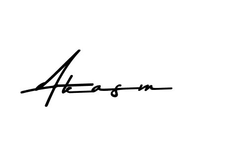 Akasm stylish signature style. Best Handwritten Sign (Asem Kandis PERSONAL USE) for my name. Handwritten Signature Collection Ideas for my name Akasm. Akasm signature style 9 images and pictures png