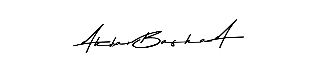 Here are the top 10 professional signature styles for the name Akbar Basha A. These are the best autograph styles you can use for your name. Akbar Basha A signature style 9 images and pictures png