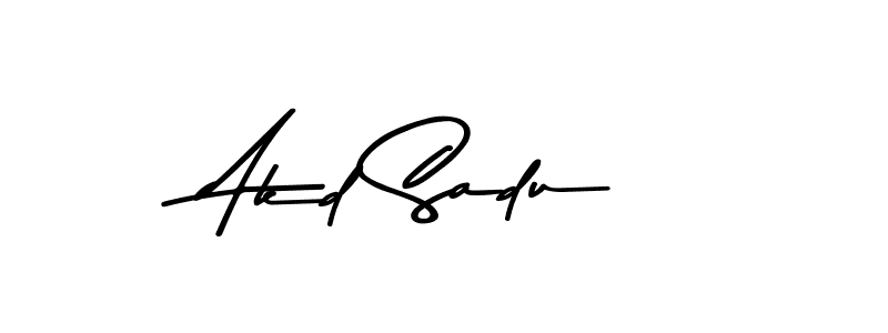 Design your own signature with our free online signature maker. With this signature software, you can create a handwritten (Asem Kandis PERSONAL USE) signature for name Akd Sadu. Akd Sadu signature style 9 images and pictures png
