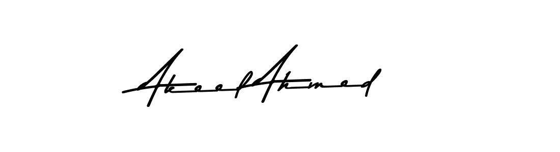 Make a beautiful signature design for name Akeel Ahmed. With this signature (Asem Kandis PERSONAL USE) style, you can create a handwritten signature for free. Akeel Ahmed signature style 9 images and pictures png