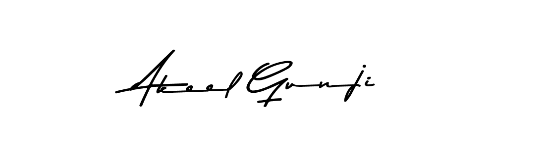 Here are the top 10 professional signature styles for the name Akeel Gunji. These are the best autograph styles you can use for your name. Akeel Gunji signature style 9 images and pictures png