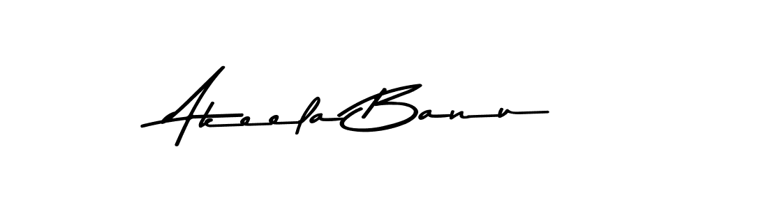 Akeela Banu stylish signature style. Best Handwritten Sign (Asem Kandis PERSONAL USE) for my name. Handwritten Signature Collection Ideas for my name Akeela Banu. Akeela Banu signature style 9 images and pictures png