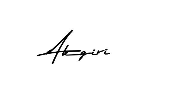 How to make Akgiri signature? Asem Kandis PERSONAL USE is a professional autograph style. Create handwritten signature for Akgiri name. Akgiri signature style 9 images and pictures png