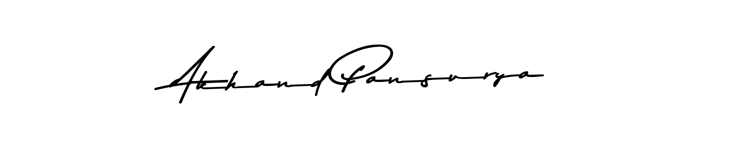 Also we have Akhand Pansurya name is the best signature style. Create professional handwritten signature collection using Asem Kandis PERSONAL USE autograph style. Akhand Pansurya signature style 9 images and pictures png
