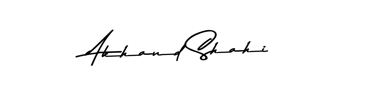 Make a beautiful signature design for name Akhand Shahi. With this signature (Asem Kandis PERSONAL USE) style, you can create a handwritten signature for free. Akhand Shahi signature style 9 images and pictures png