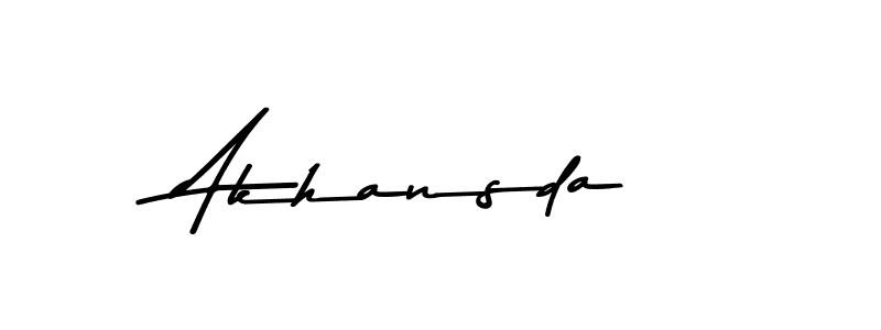 Make a beautiful signature design for name Akhansda. Use this online signature maker to create a handwritten signature for free. Akhansda signature style 9 images and pictures png