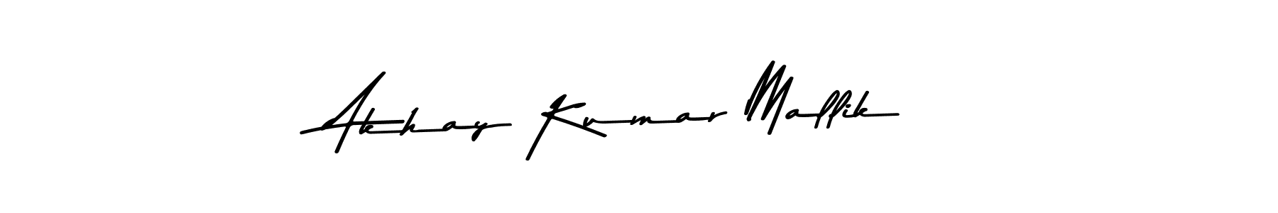 Make a beautiful signature design for name Akhay Kumar Mallik. With this signature (Asem Kandis PERSONAL USE) style, you can create a handwritten signature for free. Akhay Kumar Mallik signature style 9 images and pictures png