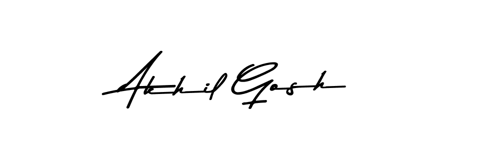 The best way (Asem Kandis PERSONAL USE) to make a short signature is to pick only two or three words in your name. The name Akhil Gosh include a total of six letters. For converting this name. Akhil Gosh signature style 9 images and pictures png