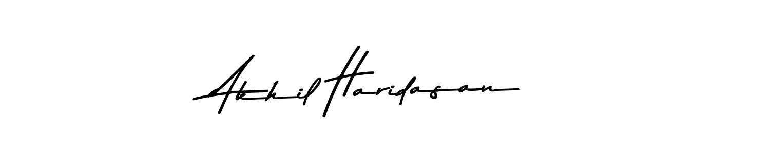 Akhil Haridasan stylish signature style. Best Handwritten Sign (Asem Kandis PERSONAL USE) for my name. Handwritten Signature Collection Ideas for my name Akhil Haridasan. Akhil Haridasan signature style 9 images and pictures png