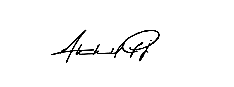 The best way (Asem Kandis PERSONAL USE) to make a short signature is to pick only two or three words in your name. The name Akhil Pj include a total of six letters. For converting this name. Akhil Pj signature style 9 images and pictures png