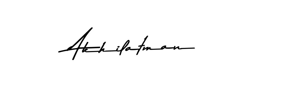 You should practise on your own different ways (Asem Kandis PERSONAL USE) to write your name (Akhilatman) in signature. don't let someone else do it for you. Akhilatman signature style 9 images and pictures png