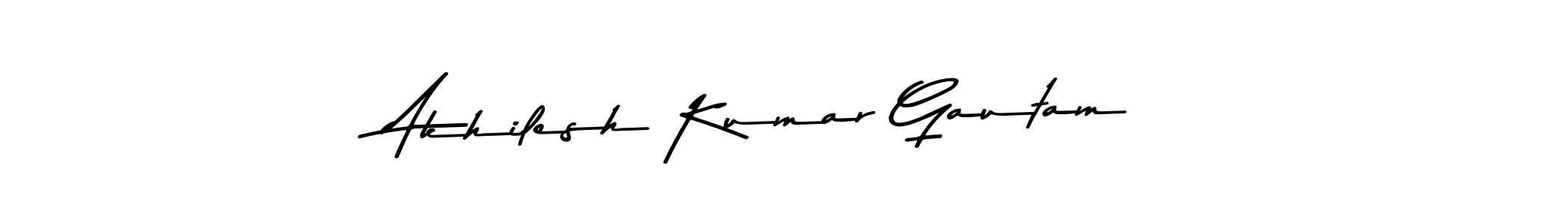 Create a beautiful signature design for name Akhilesh Kumar Gautam. With this signature (Asem Kandis PERSONAL USE) fonts, you can make a handwritten signature for free. Akhilesh Kumar Gautam signature style 9 images and pictures png