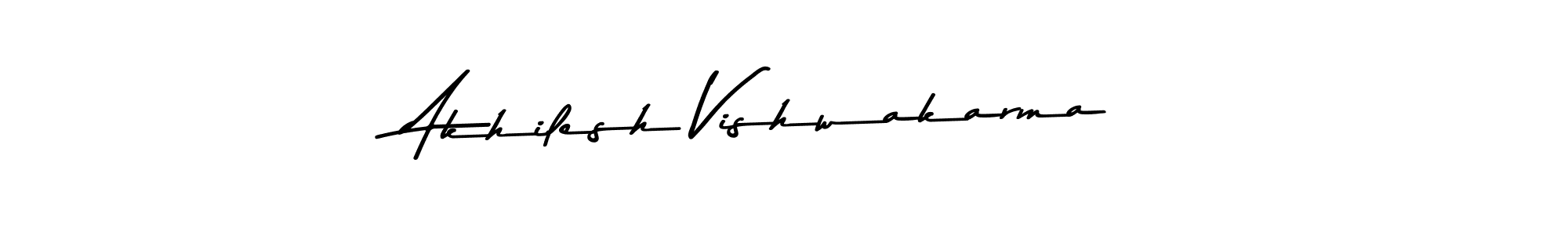 How to make Akhilesh Vishwakarma name signature. Use Asem Kandis PERSONAL USE style for creating short signs online. This is the latest handwritten sign. Akhilesh Vishwakarma signature style 9 images and pictures png