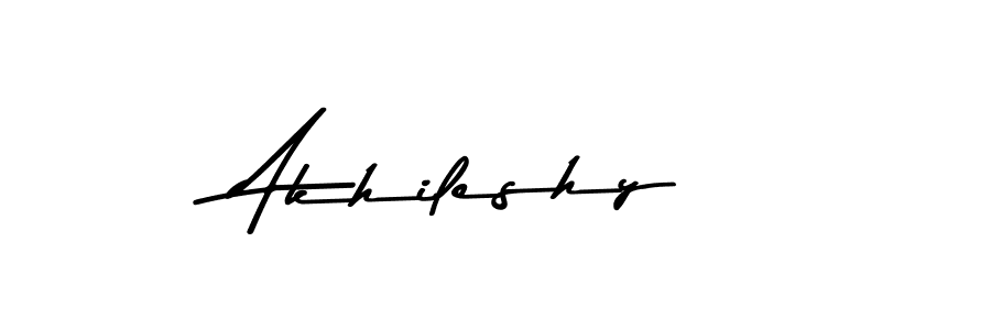 Make a beautiful signature design for name Akhileshy. With this signature (Asem Kandis PERSONAL USE) style, you can create a handwritten signature for free. Akhileshy signature style 9 images and pictures png