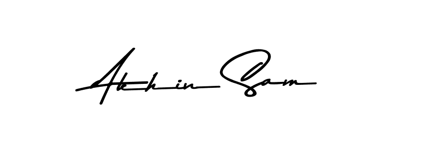 Design your own signature with our free online signature maker. With this signature software, you can create a handwritten (Asem Kandis PERSONAL USE) signature for name Akhin Sam. Akhin Sam signature style 9 images and pictures png