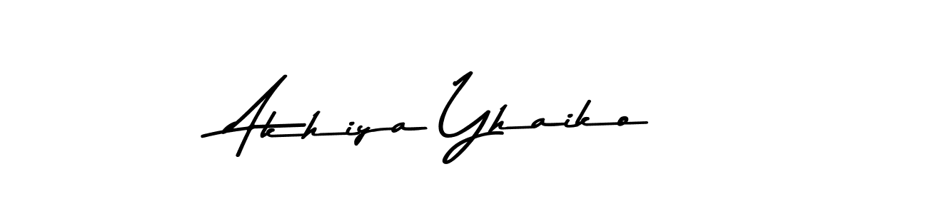 Make a beautiful signature design for name Akhiya Yhaiko. With this signature (Asem Kandis PERSONAL USE) style, you can create a handwritten signature for free. Akhiya Yhaiko signature style 9 images and pictures png