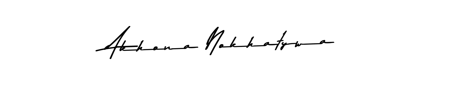 You can use this online signature creator to create a handwritten signature for the name Akhona Nokhatywa. This is the best online autograph maker. Akhona Nokhatywa signature style 9 images and pictures png