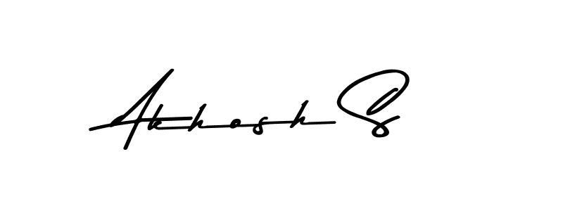 Also You can easily find your signature by using the search form. We will create Akhosh S name handwritten signature images for you free of cost using Asem Kandis PERSONAL USE sign style. Akhosh S signature style 9 images and pictures png